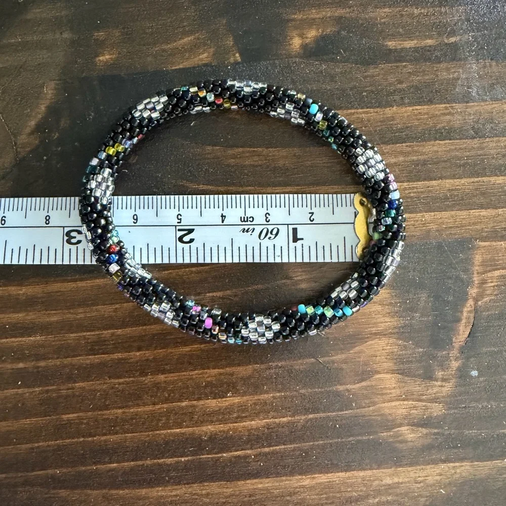 Set of 5 Colorful Nepal Beaded Bracelets Set